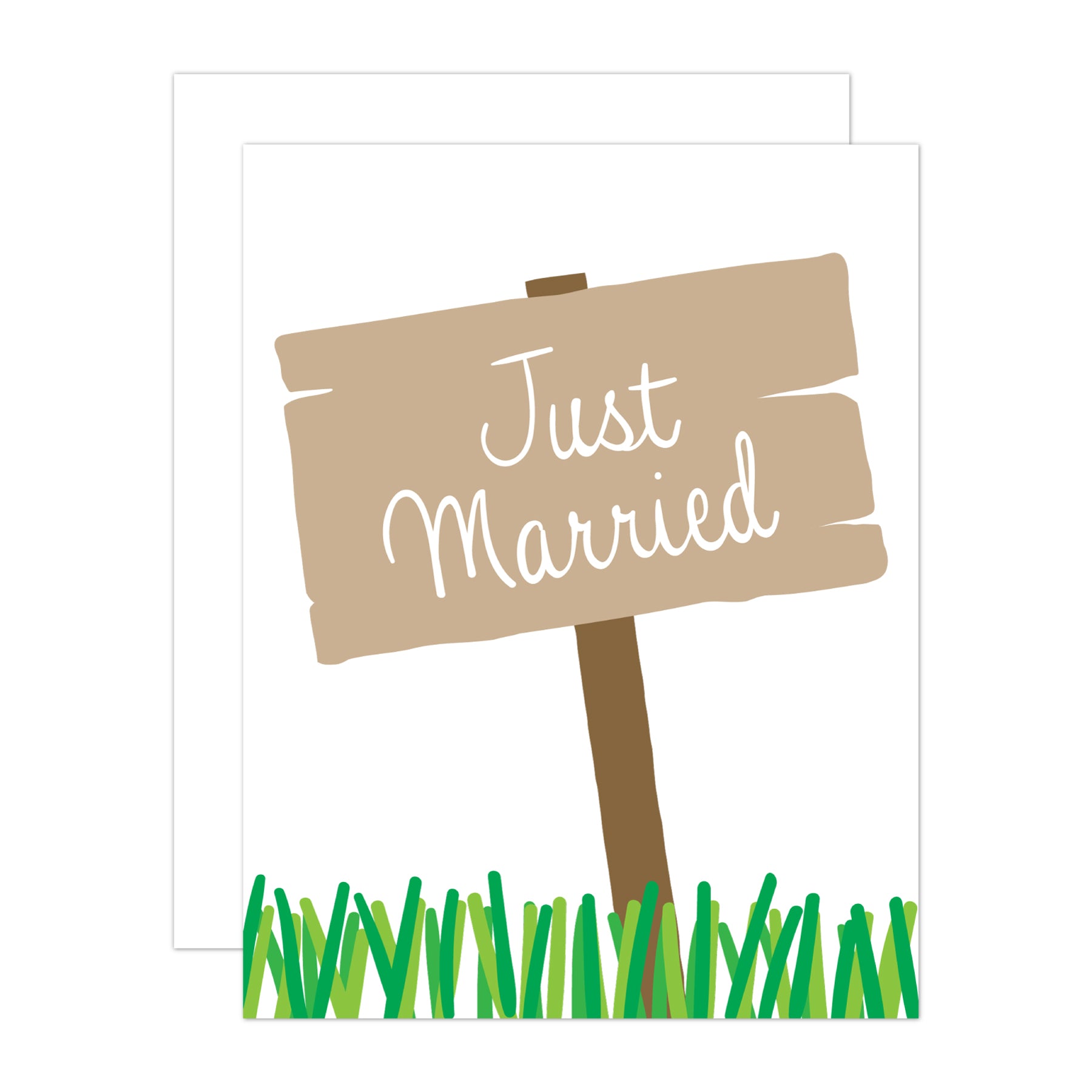 just married sign clipart